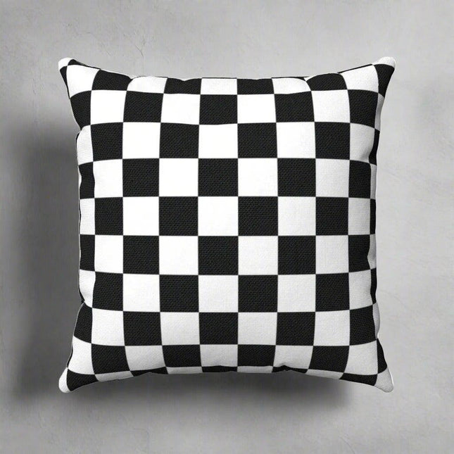 Reversible Chic Black & White Pillow Cover