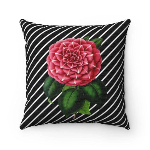 Reversible Elegant Floral and Stripe Decorative Pillow Cover by Maison d'Elite - Très Elite