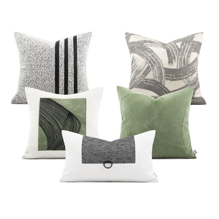 Reversible Elegant Geometric Pillowcase Set - Modern Home Accent- Très Elite- Très Elite