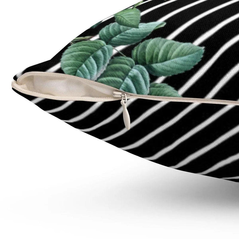 Reversible Floral & Striped Luxury Pillowcase Set by Maison d'Elite - Très Elite