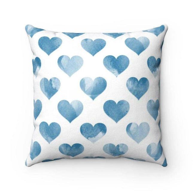 Reversible Heart Print Decorative Cushion Cover for Elegant Home Styling