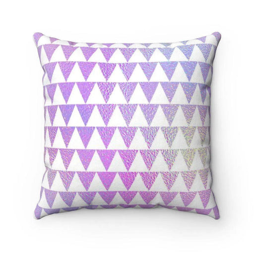 Reversible Holographic Geometric Triangle Cushion Cover - Très Elite