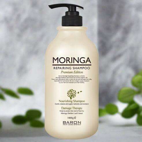 Revitalizing Moringa Keratin Shampoo - Nourishing Botanical Blend for Hair Recovery