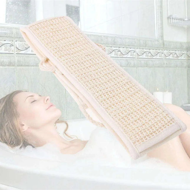 Revitalizing Natural Loofah Back Scrubber Set for an Indulgent Shower Experience