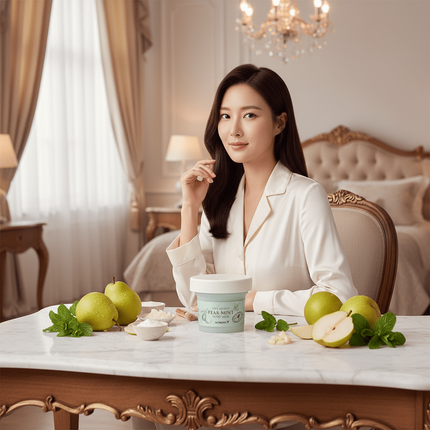 Revitalizing Pear & Mint Detox Clay Mask - Illuminate Your Skin's Natural Glow.