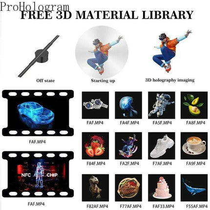 Revolutionary 3D Holographic Advertising Projector - Elevate Your Brand Experience - Très Elite