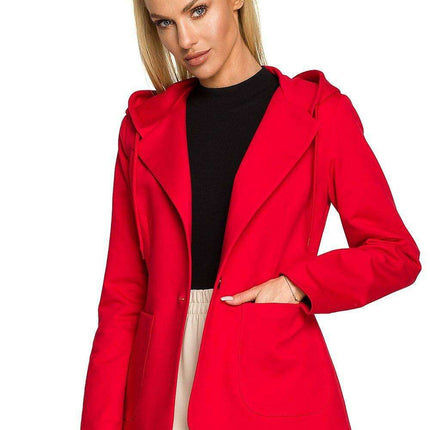 Revolutionary Knitted Hooded Jacket with Adaptive Collar Feature - Très Elite