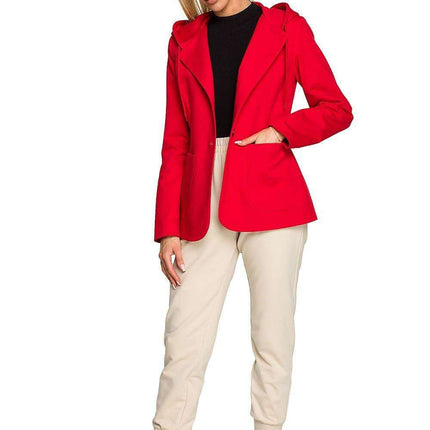 Revolutionary Knitted Hooded Jacket with Adaptive Collar Feature - Très Elite