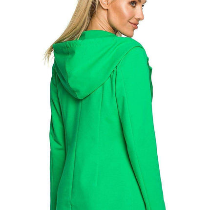 Revolutionary Knitted Hooded Jacket with Adaptive Collar Feature - Très Elite