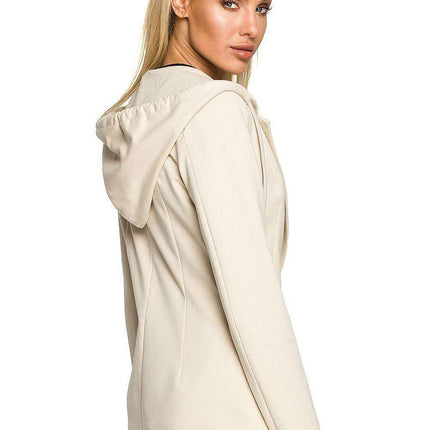 Revolutionary Knitted Hooded Jacket with Adaptive Collar Feature - Très Elite