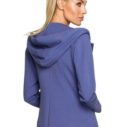 Revolutionary Knitted Hooded Jacket with Adaptive Collar Feature - Très Elite