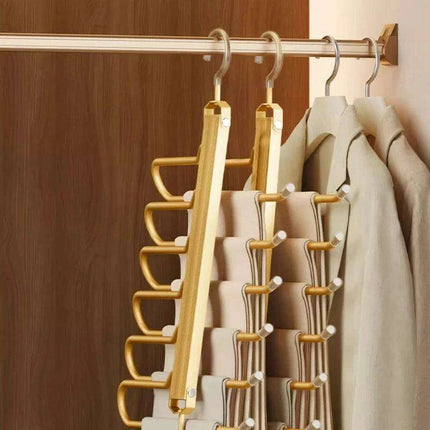 Revolutionize Your Closet Organization with the 6 In 1 Trouser Hangers - Très Elite