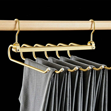 Revolutionize Your Closet Organization with the 6 In 1 Trouser Hangers..