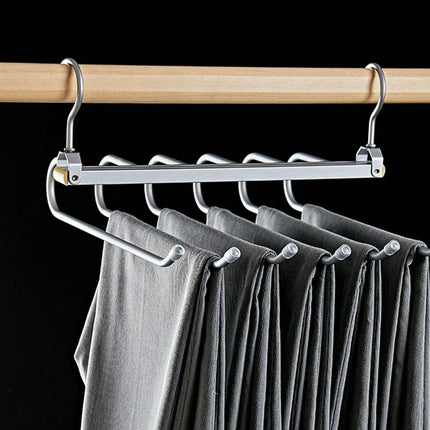 Revolutionize Your Closet Organization with the 6 In 1 Trouser Hangers..