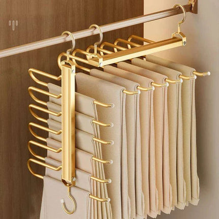 Revolutionize Your Closet Organization with the 6 In 1 Trouser Hangers - Très Elite