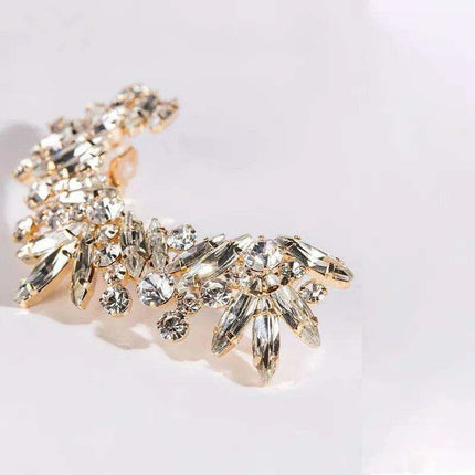 Rhinestone Ear Cuff Collection - Dazzling Crystal Clips for Trendy Women - Très Elite