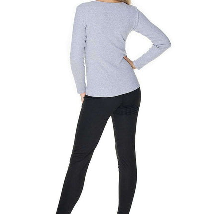 Ribbed Cotton Long Sleeve Peekaboo Top - Très Elite