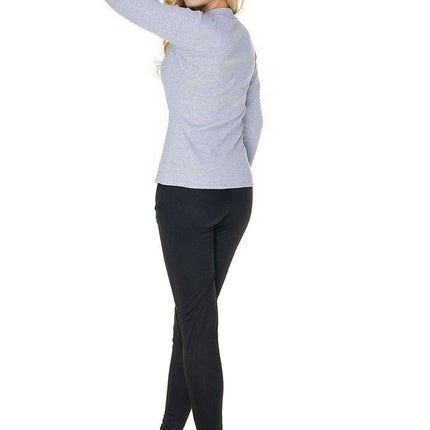 Ribbed Cotton Stand-Up Collar Peekaboo Blouse - Très Elite