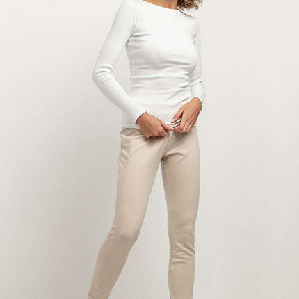 Ribbed Elegance Boat Neck Blouse - Très Elite