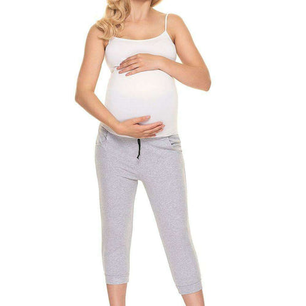 Ribbed Maternity Pants with Chic Side Pockets and Comfort Fit - Très Elite