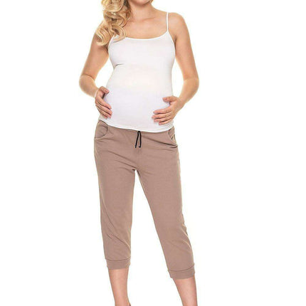 Ribbed Maternity Pants with Chic Side Pockets and Comfort Fit - Très Elite
