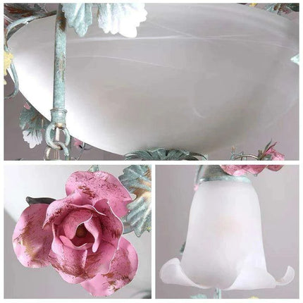 Rose Blossom Luxury LED Chandelier - Artistic Illumination for Elegant Spaces..