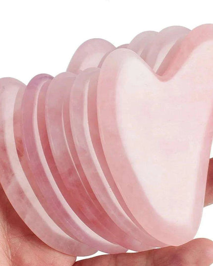 Premium Rose Quartz Fiberglass Facial Roller for Luxurious Skincare Experience