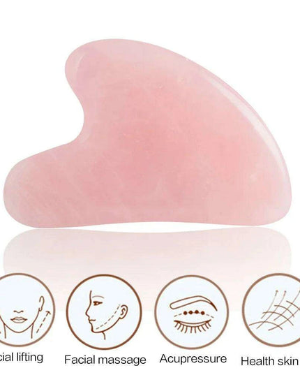 Premium Rose Quartz Fiberglass Facial Roller for Luxurious Skincare Experience