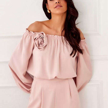 Rosie Satin Blouse with Spanish Flair