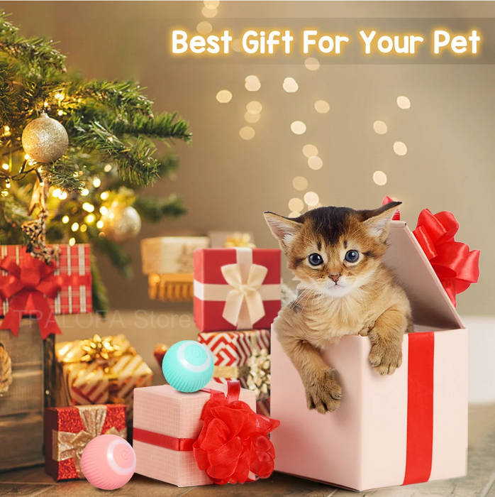 Interactive Rotating Smart Ball Toy for Indoor Cats - Engage Your Kitty with Playtime