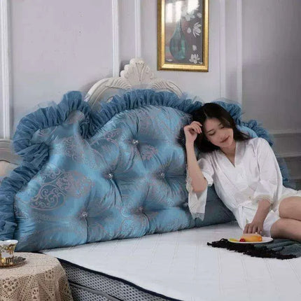 Royal Elegance Luxe Bedside Backrest Cushion with Washable Cover – Ultimate Comfort for a Dreamy Bedroom Escape..