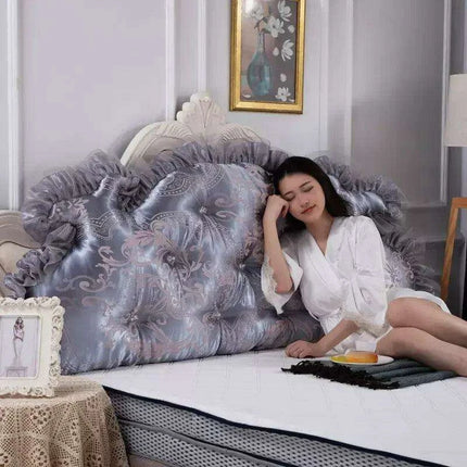 Royal Elegance Luxe Bedside Backrest Cushion with Washable Cover – Ultimate Comfort for a Dreamy Bedroom Escape..