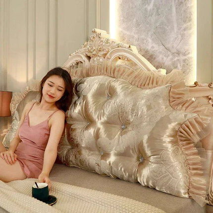 Royal Elegance Luxe Bedside Backrest Cushion with Washable Cover – Ultimate Comfort for a Dreamy Bedroom Escape - Très Elite