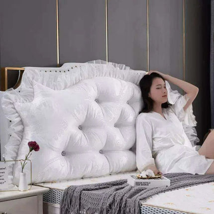 Royal Elegance Luxe Bedside Backrest Cushion with Washable Cover – Ultimate Comfort for a Dreamy Bedroom Escape..