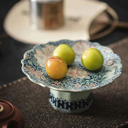 Ru Kiln Celadon Dim Sum Serving Dish - A Chic Addition for Desserts and Snacks - Très Elite