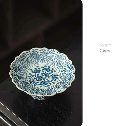 Ru Kiln Celadon Dim Sum Serving Dish - A Chic Addition for Desserts and Snacks - Très Elite