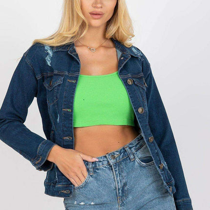 Rue Paris Chic Black Denim Jacket for Women Everyday Style - Très Elite