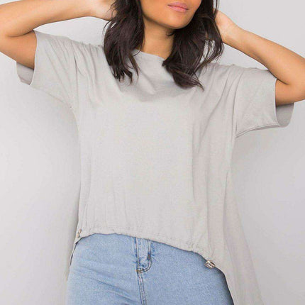 Rue Paris Parisian Elegance Women's Extended Hem Tee - Très Elite