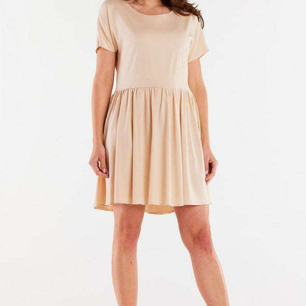 Ruffle Hem Viscose Everyday Dress - Très Elite