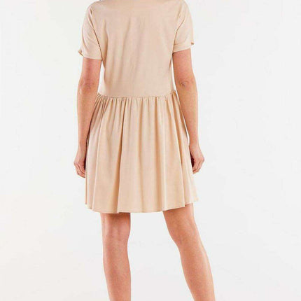 Ruffle Hem Viscose Everyday Dress - Très Elite