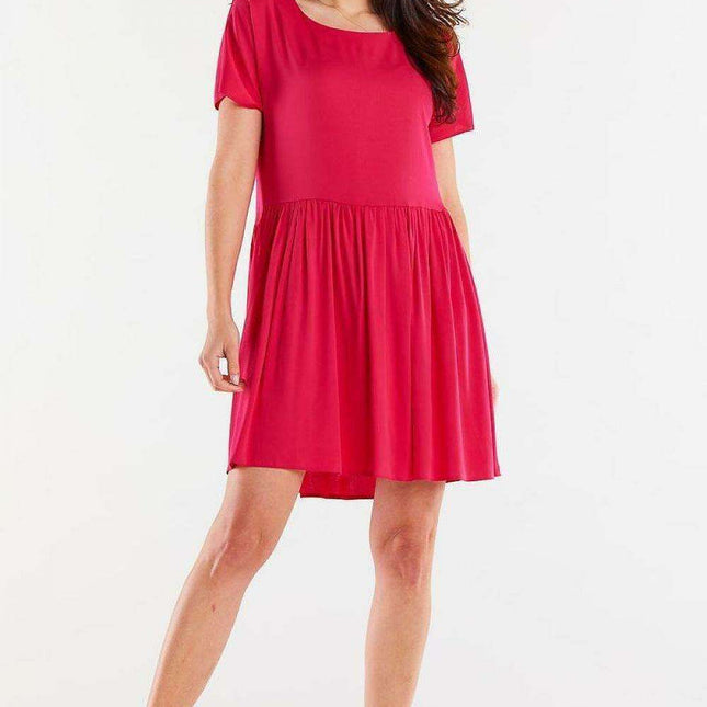 Ruffle Hem Viscose Everyday Dress - Très Elite