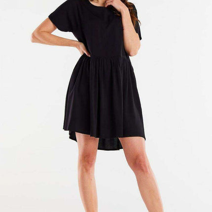 Ruffle Hem Viscose Everyday Dress - Très Elite