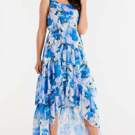 Ruffled Chiffon Daytime Elegance Dress
