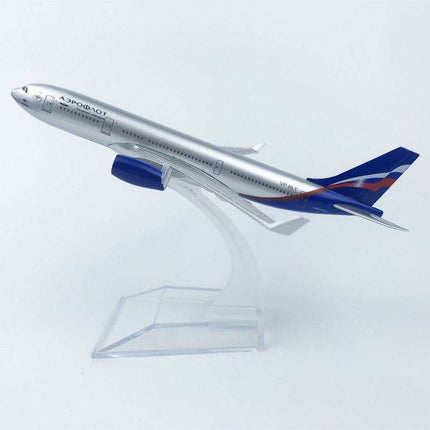 Russian Airlines 16cm Alloy Airplane Model - Stunning Collectible Replica for Aviation Enthusiasts - Exceptional Craftsmanship Display Piece - Très Elite
