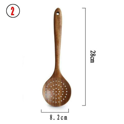 Rustic Acacia Wood Culinary Utensil Set - Timeless Tools for the Modern Kitchen - Très Elite
