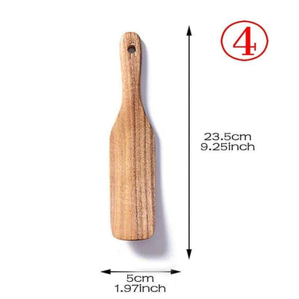 Rustic Acacia Wood Culinary Utensil Set - Timeless Tools for the Modern Kitchen - Très Elite