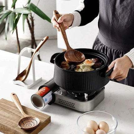 Rustic Acacia Wood Culinary Utensil Set - Timeless Tools for the Modern Kitchen - Très Elite