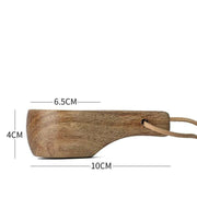 Rustic Acacia Wood Outdoor Mug - Elegant Camping Coffee & Milk Cup with Practical Rope Handle - Très Elite