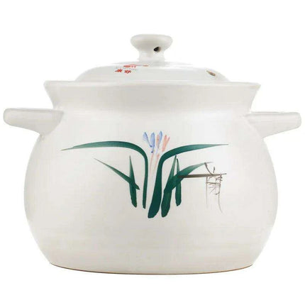 Rustic Ceramic Casserole Pot for Gas Stove - Timeless Earthenware Soup Maker - Très Elite