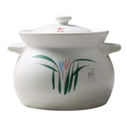 Rustic Ceramic Casserole Pot for Gas Stove - Timeless Earthenware Soup Maker - Très Elite